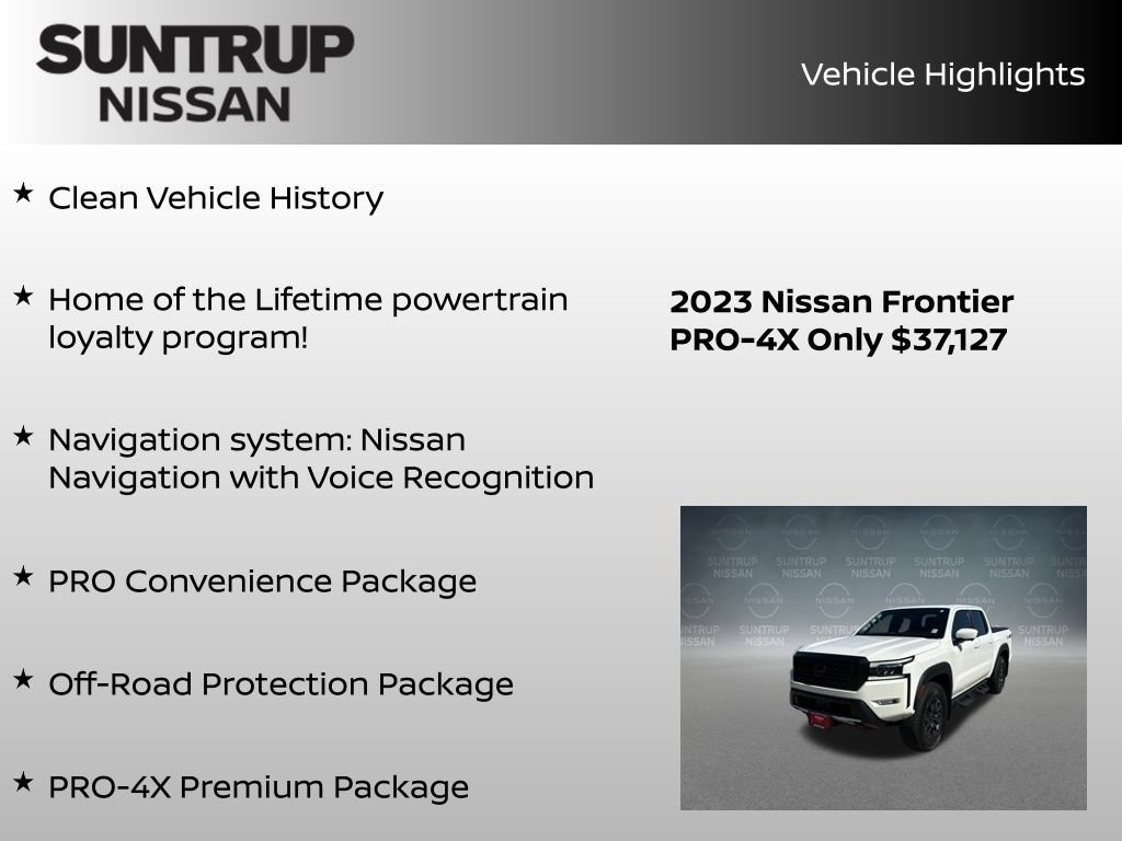 Certified 2023 Nissan Frontier PRO-4X w/ Pro-4X Premium Package AWD/4WD image 8