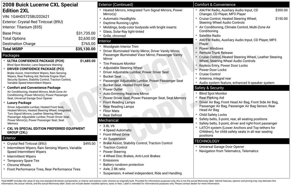 Used 2008 Buick Lucerne CXL w/ Ultra Confidence Package image 32