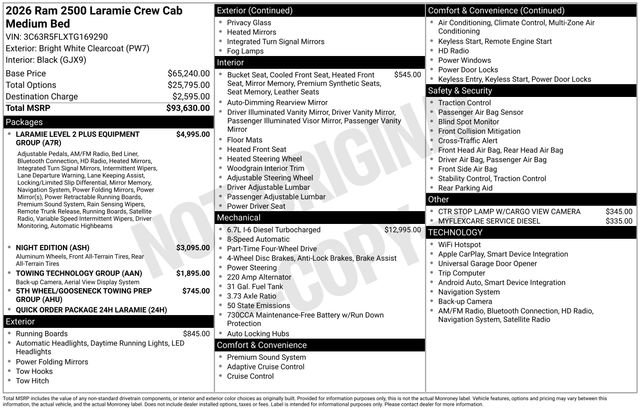 New 2026 RAM 2500 Laramie AWD/4WD image 15