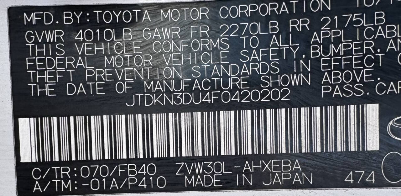 Used 2015 Toyota Prius Three FWD image 14