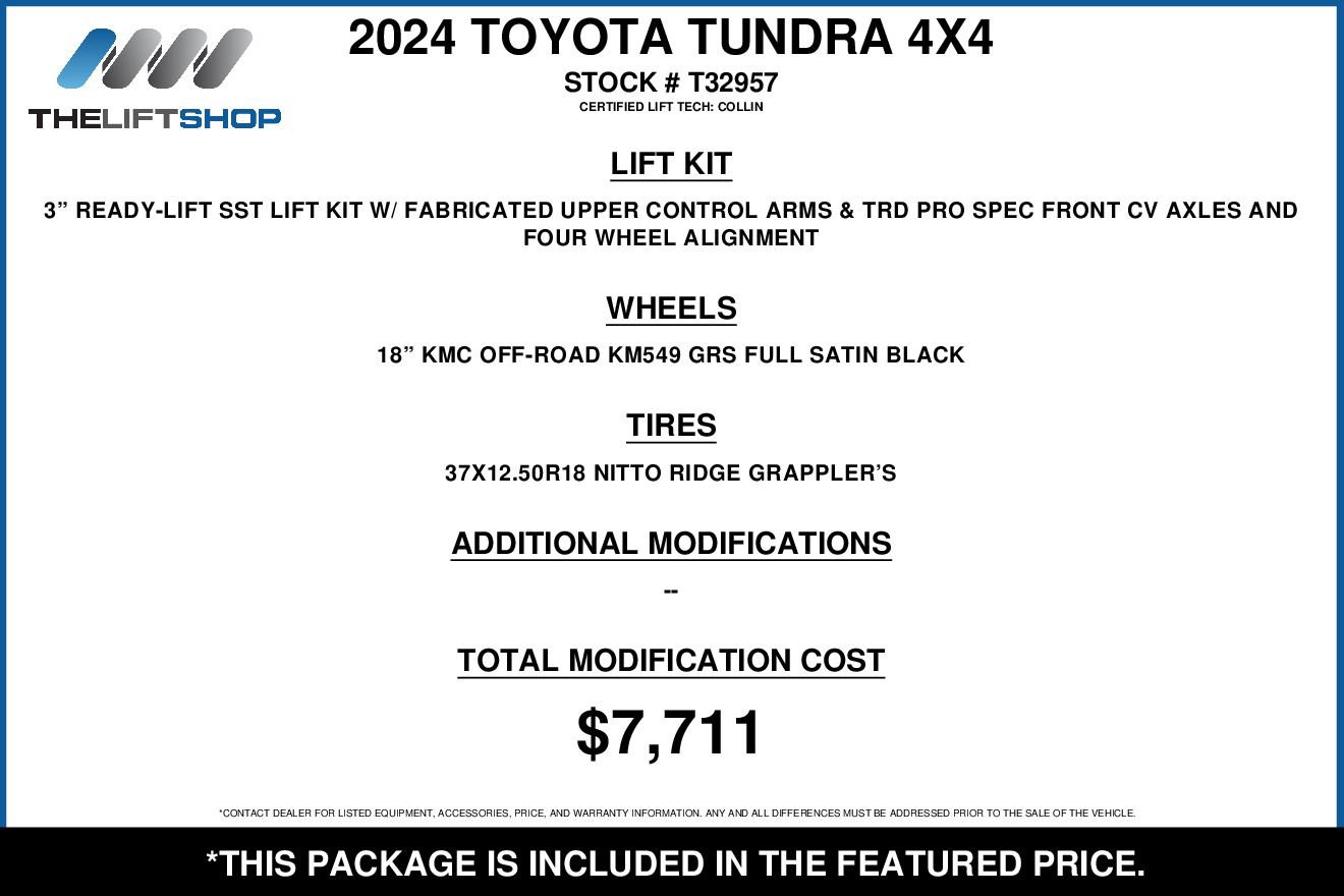 Used 2024 Toyota Tundra 1794 Edition w/ TRD Off-Road Package AWD/4WD image 2