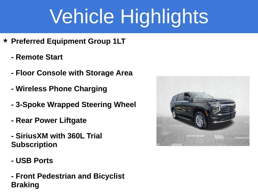 Certified 2025 Chevrolet Tahoe LT RWD image 4