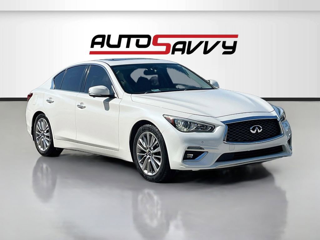 Used 2022 INFINITI Q50 Luxe w/ Cargo Package RWD image 1
