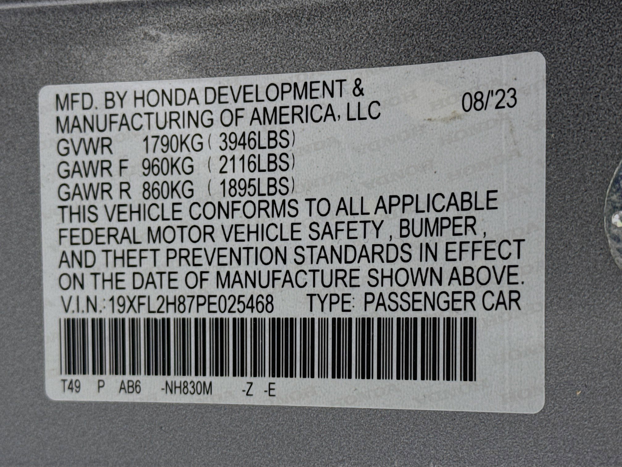 Certified 2023 Honda Civic Sport image 29