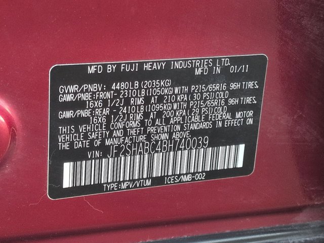 Used 2011 Subaru Forester 2.5X w/ Alloy Wheel Value Pkg image 22