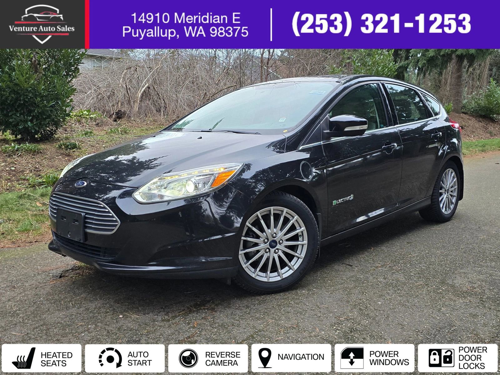 Used 2015 Ford Focus Electric Hatchback w/ Exterior Protection Package image 1