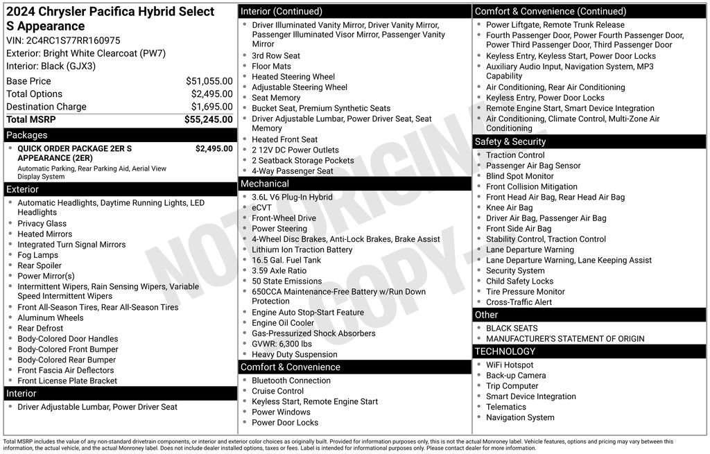 Used 2024 Chrysler Pacifica Select image 6