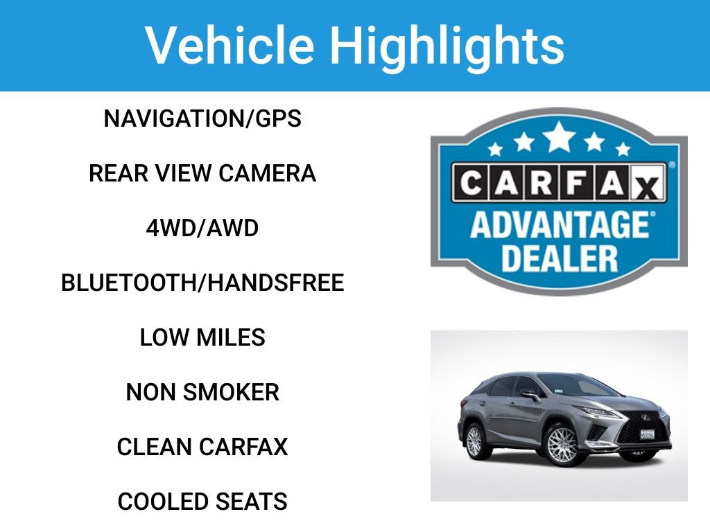 Used 2020 Lexus RX 350 F Sport w/ Accessory Package AWD/4WD image 2