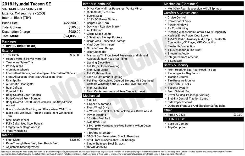 Used 2018 Hyundai Tucson SE image 6