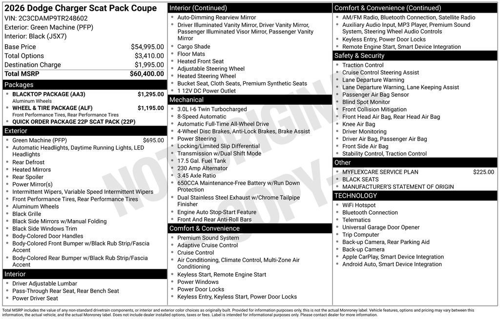 New 2026 Dodge Charger Scat Pack w/ Blacktop Package AWD/4WD image 9