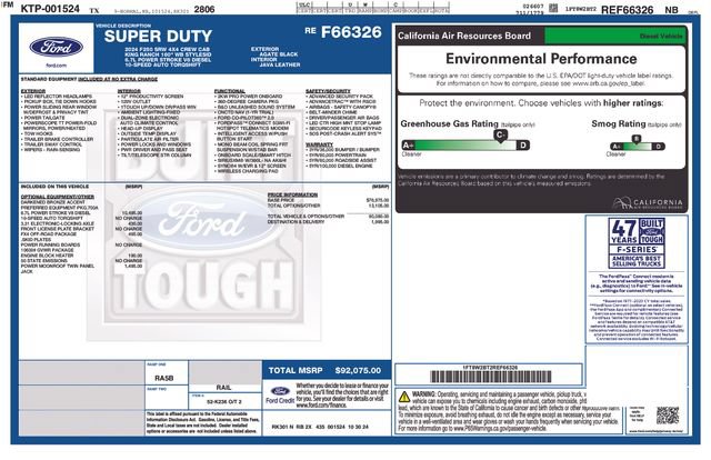 Certified 2024 Ford F250 King Ranch w/ FX4 Off-Road Package AWD/4WD image 33