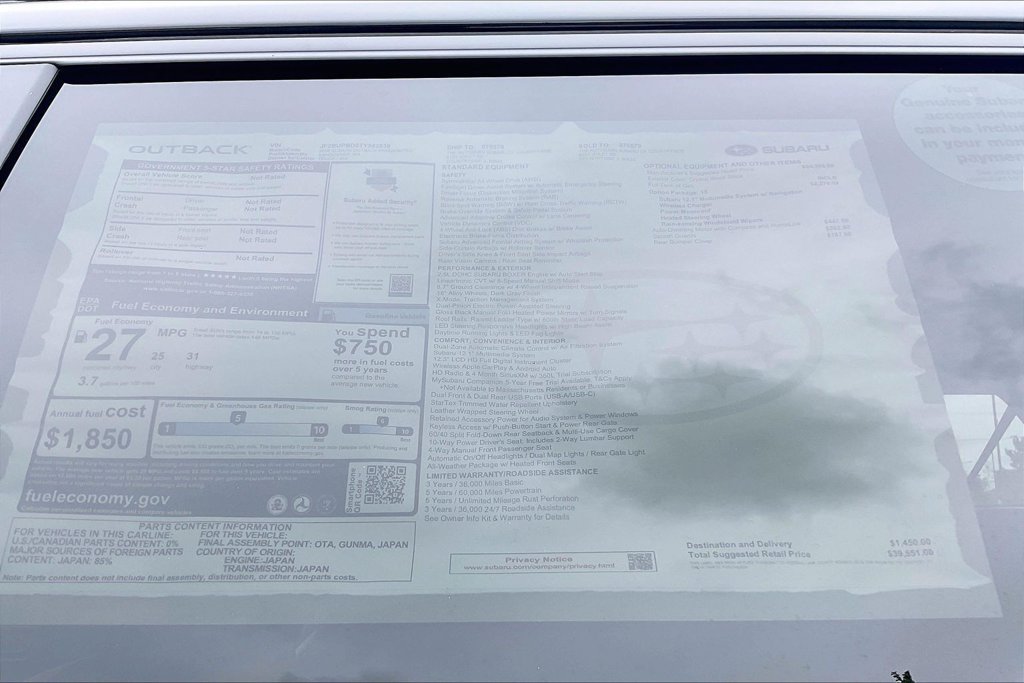 New 2026 Subaru Outback Premium AWD/4WD image 17