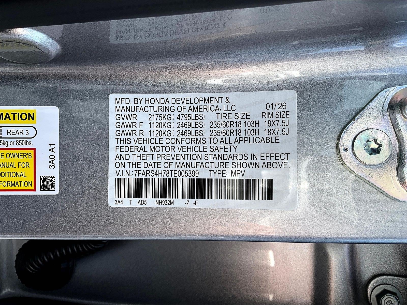 Certified 2026 Honda CR-V EX-L image 19