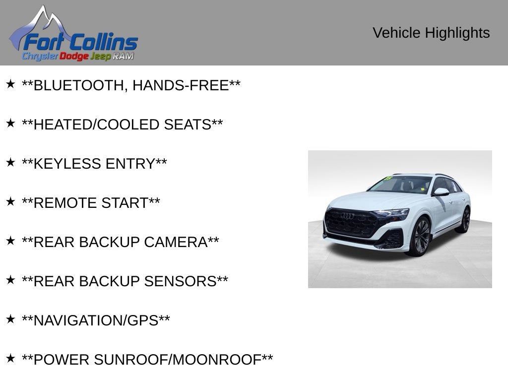 Used 2025 Audi Q8 Prestige w/ Prestige Package AWD/4WD image 4