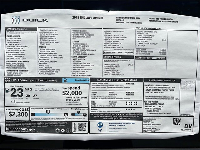 New 2025 Buick Enclave Avenir w/ Super Cruise Package image 21