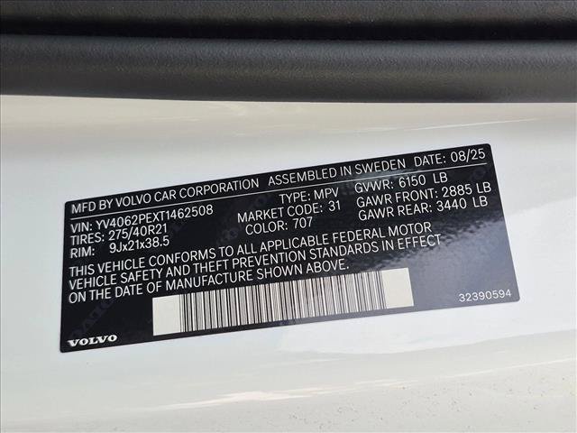 Certified 2026 Volvo XC90 B6 Plus w/ Protection Package Premier AWD/4WD image 27
