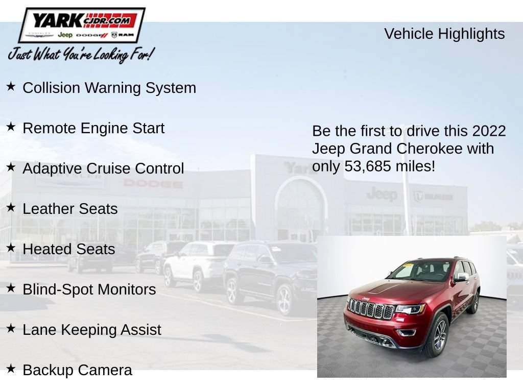 Certified 2022 Jeep Grand Cherokee Limited w/ Trailer Tow Group IV AWD/4WD image 13