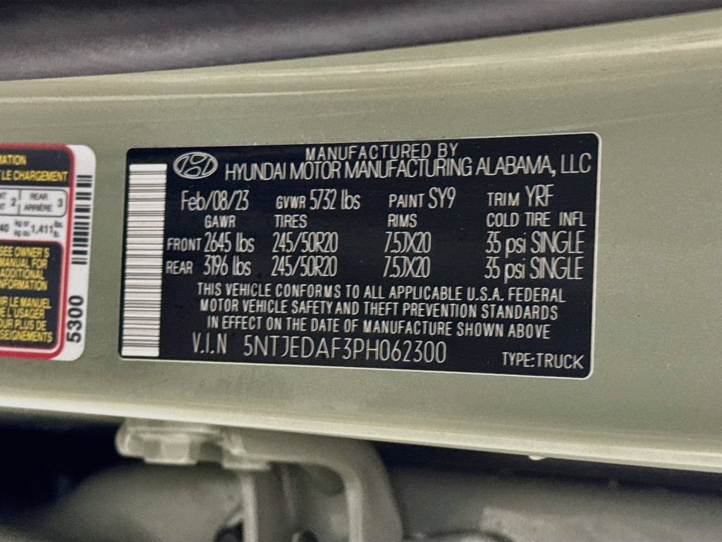 Certified 2023 Hyundai Santa Cruz Limited w/ Cargo Package AWD/4WD image 39