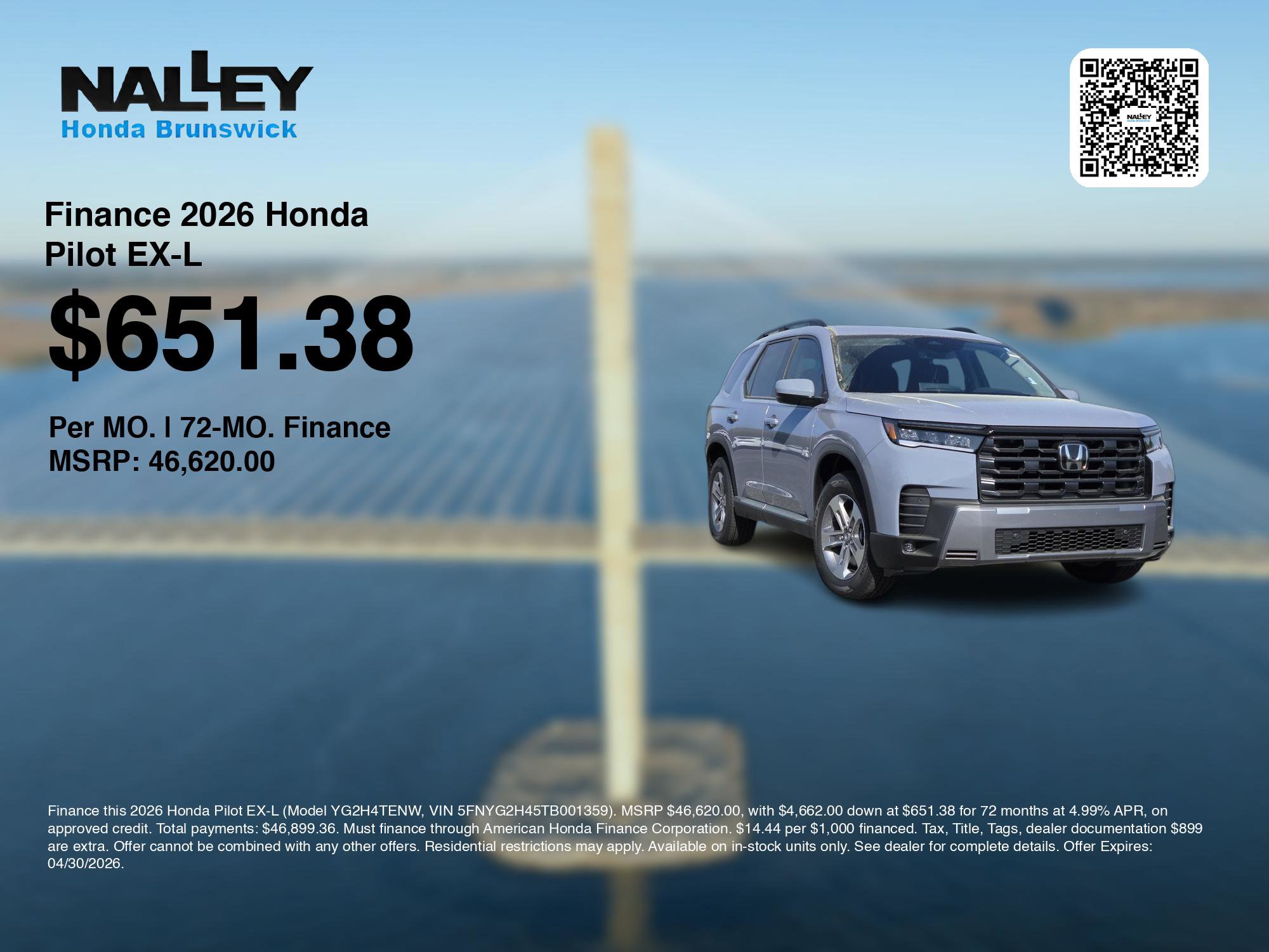 New 2026 Honda Pilot EX-L image 7