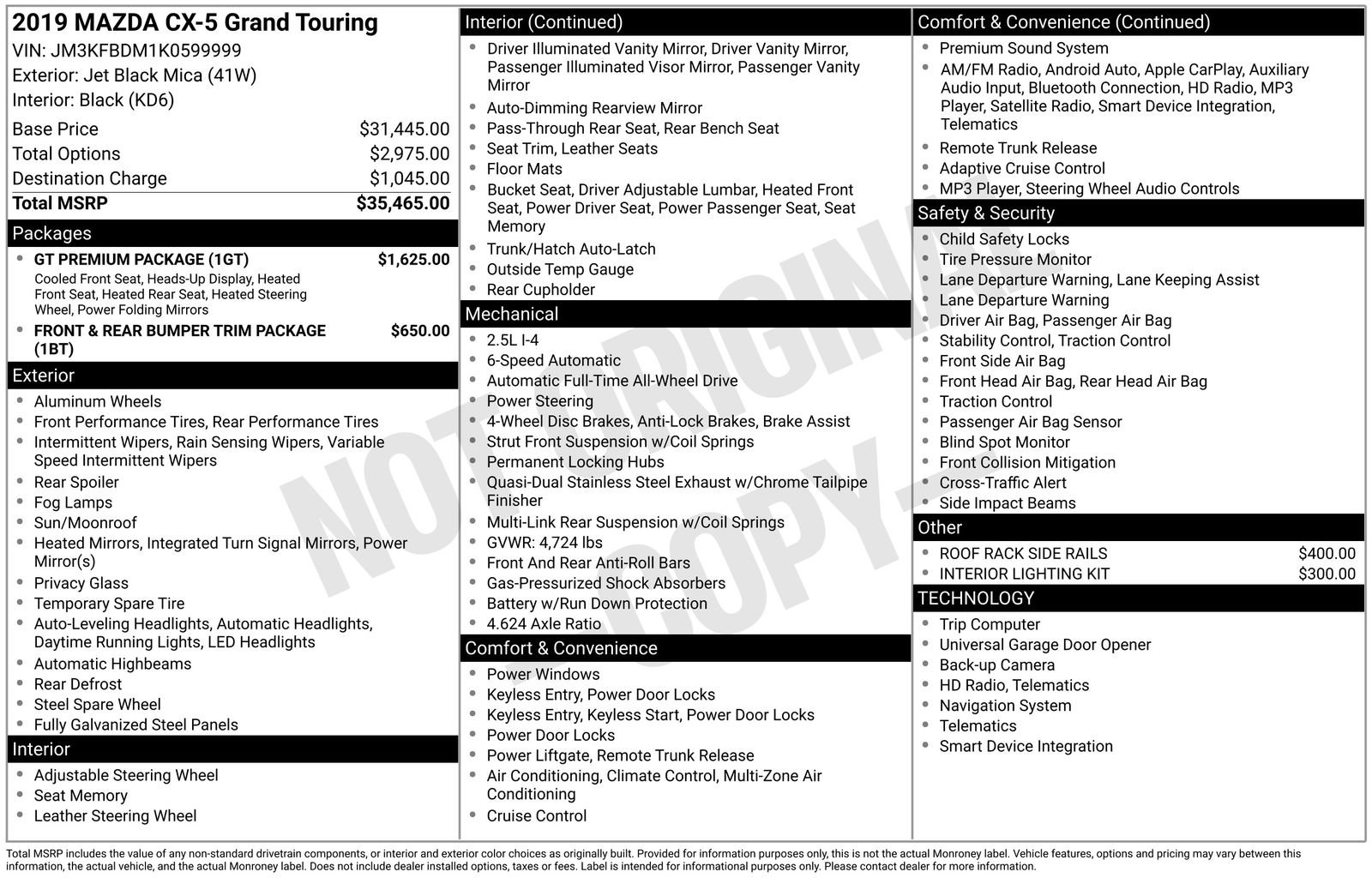 Used 2019 MAZDA CX-5 Grand Touring w/ GT Premium Package image 37