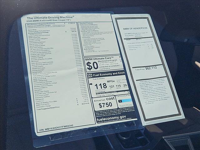 New 2026 BMW i4 eDrive40 w/ Driving Assistance Package RWD image 18
