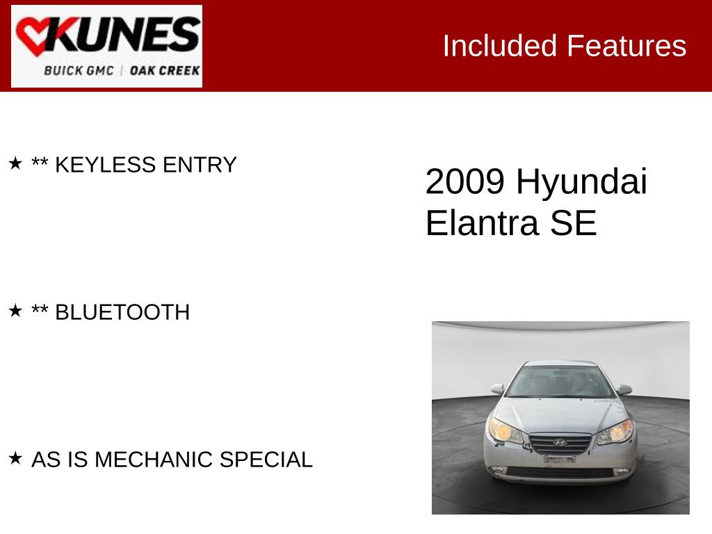 Used 2009 Hyundai Elantra SE FWD image 2