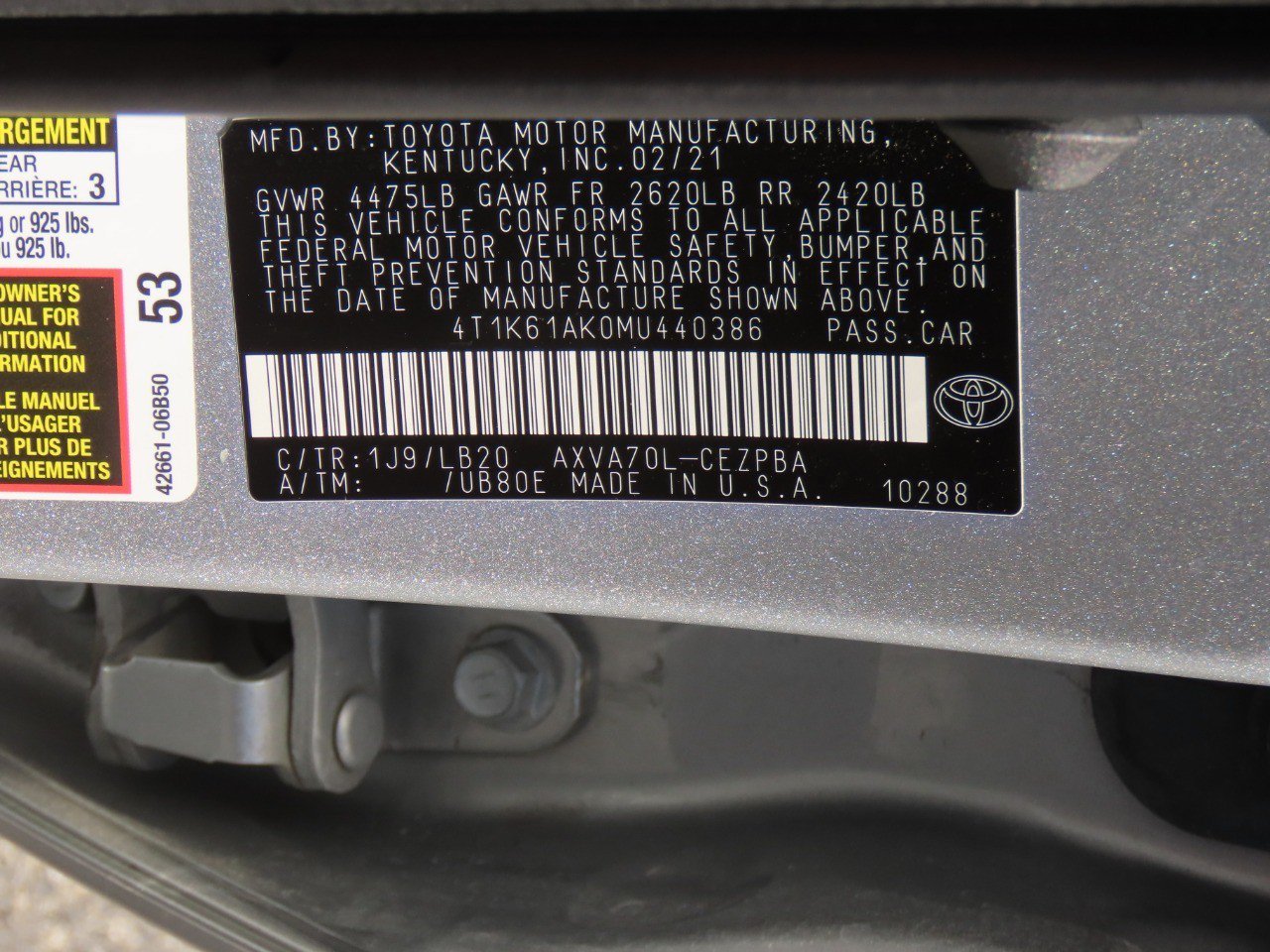Used 2021 Toyota Camry XSE FWD image 31