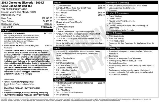 Used 2013 Chevrolet Silverado 1500 LT w/ All-Star Edition AWD/4WD image 2