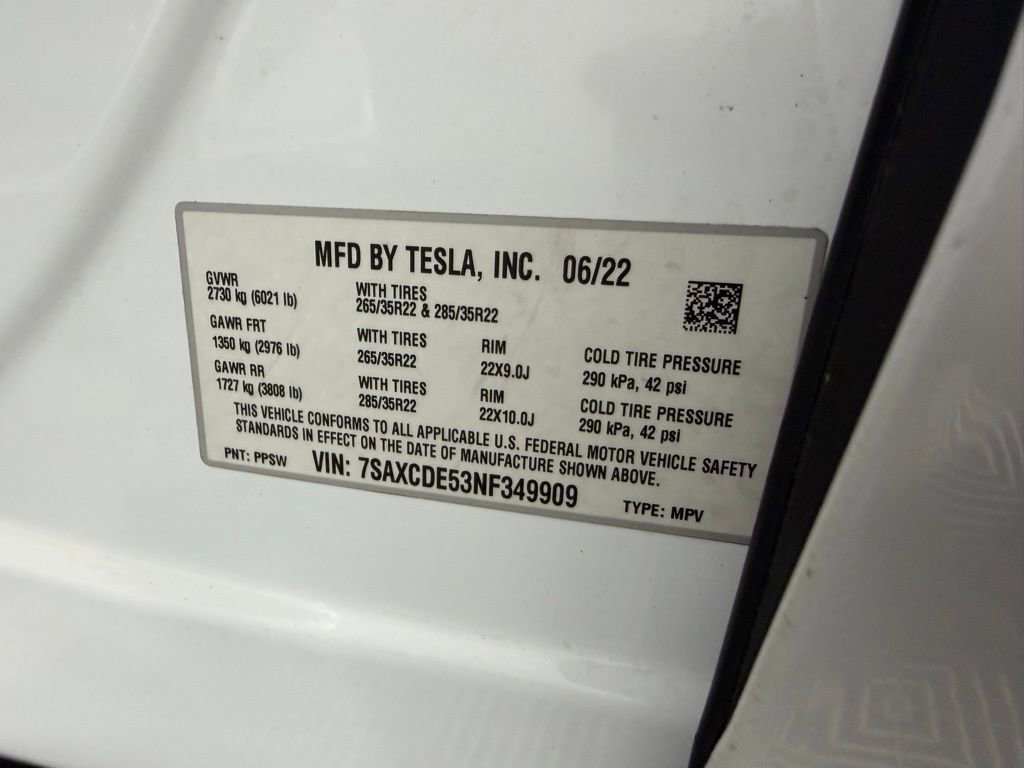 Used 2022 Tesla Model X Plaid AWD/4WD image 37