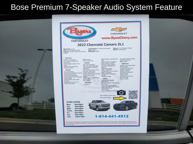 Used 2022 Chevrolet Camaro ZL1 RWD image 13