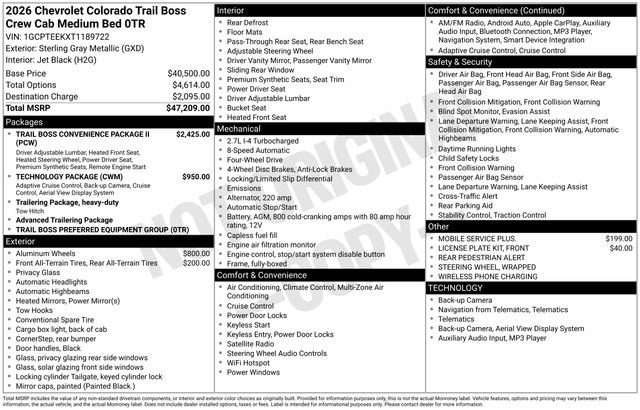 New 2026 Chevrolet Colorado Trail Boss image 6