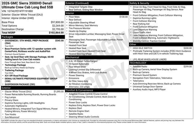 New 2026 GMC Sierra 3500 Denali Ultimate image 51