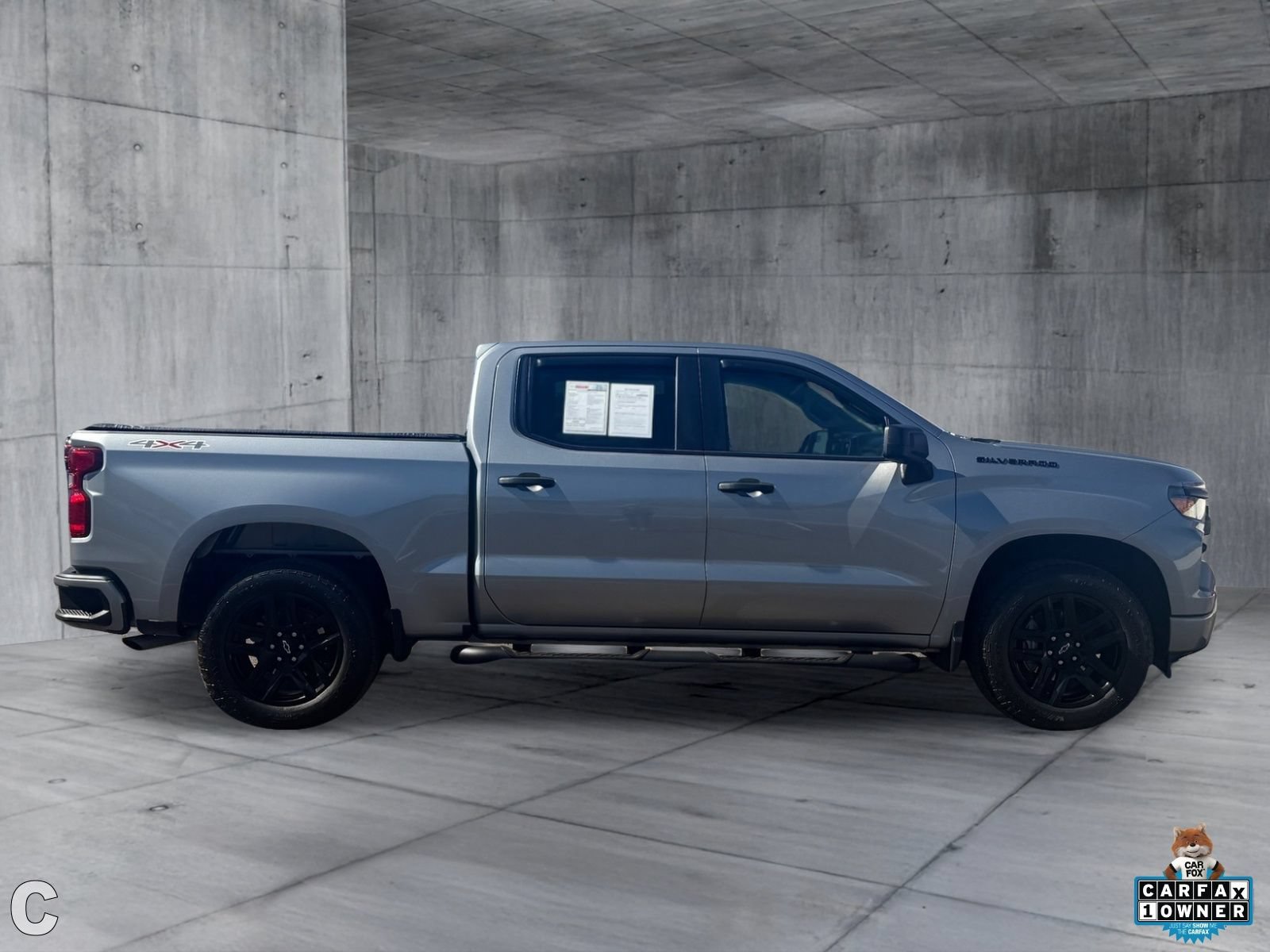 Certified 2024 Chevrolet Silverado 1500 Custom w/ Turbomax Blackout Package AWD/4WD image 6