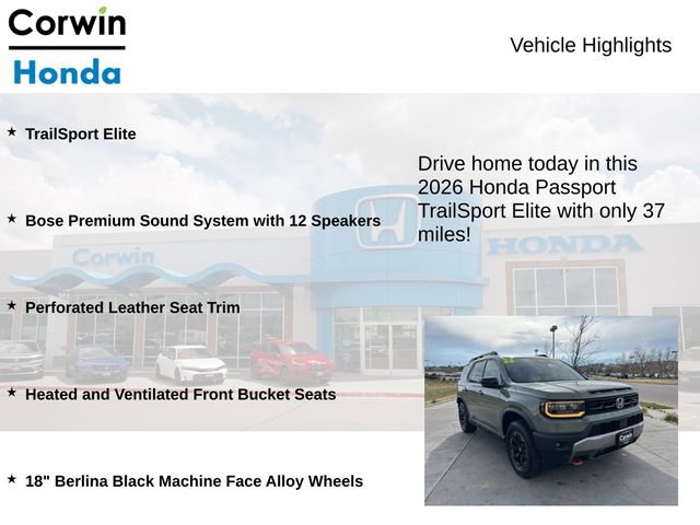 Used 2026 Honda Passport TrailSport Elite image 6