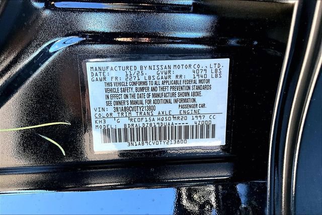 New 2026 Nissan Sentra SV w/ Floor Mat Package image 13