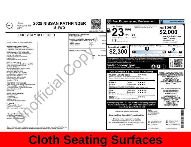 Used 2025 Nissan Pathfinder S AWD/4WD image 68
