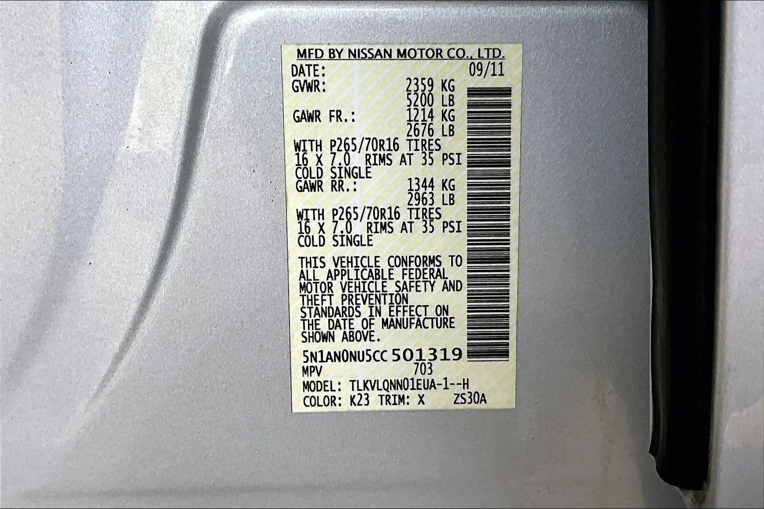 Used 2012 Nissan Xterra X RWD image 15