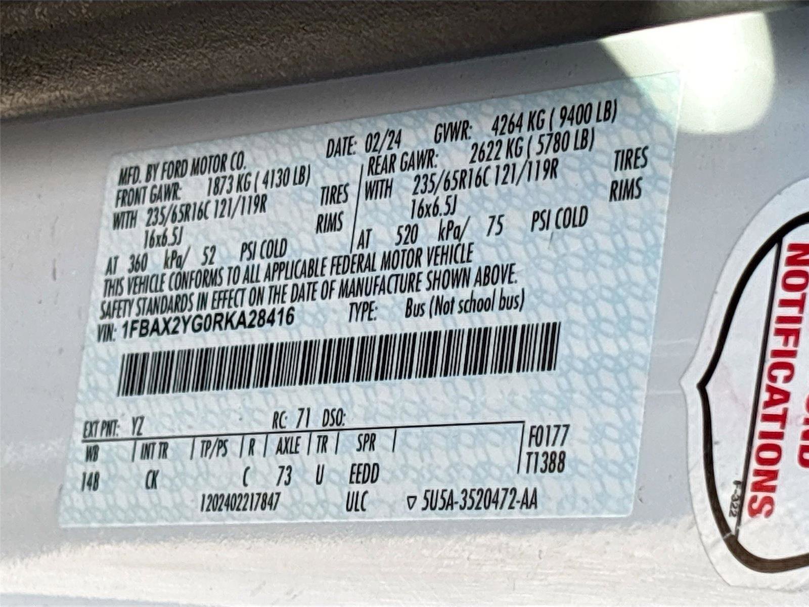 Used 2024 Ford Transit 350 XLT image 30