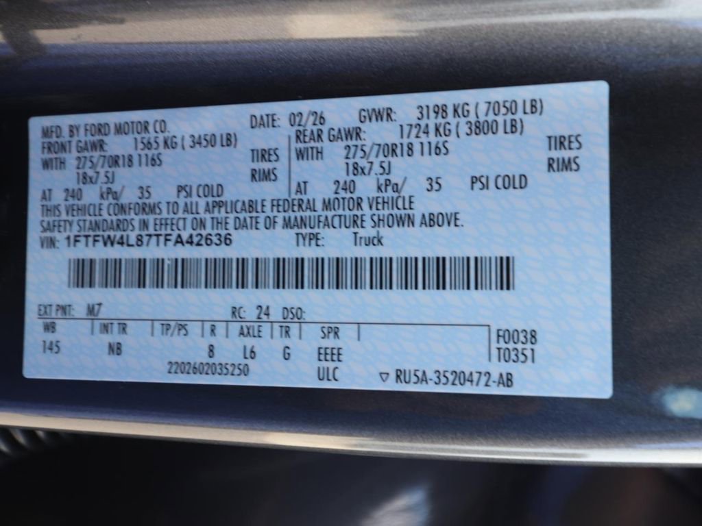 New 2026 Ford F150 Tremor w/ Equipment Group 402A High image 24