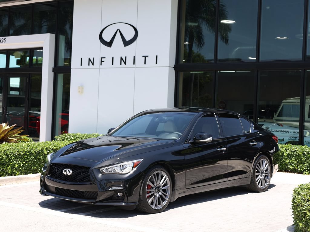 Certified 2023 INFINITI Q50 Red Sport 400 RWD image 1