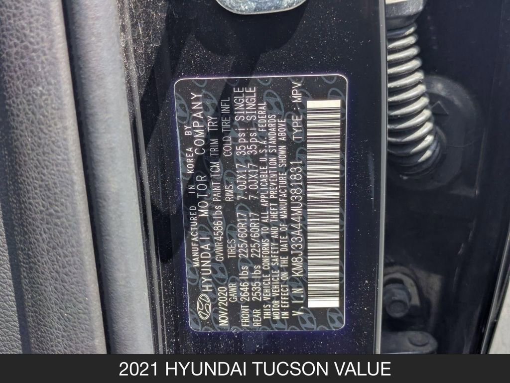 Used 2021 Hyundai Tucson Value FWD image 25