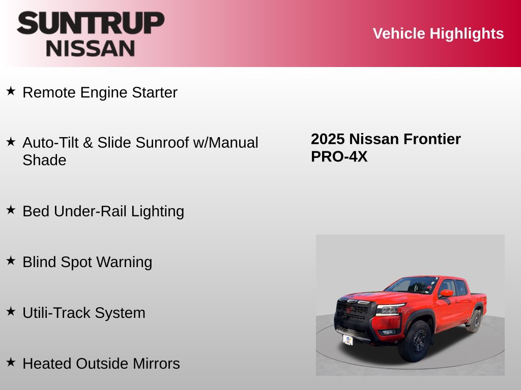Used 2025 Nissan Frontier PRO-4X w/ Pro Premium Package AWD/4WD image 16