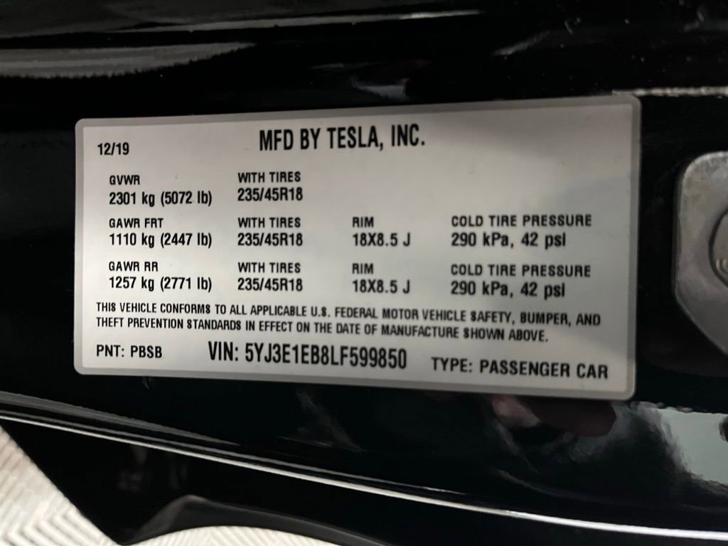 Used 2020 Tesla Model 3 Long Range image 24