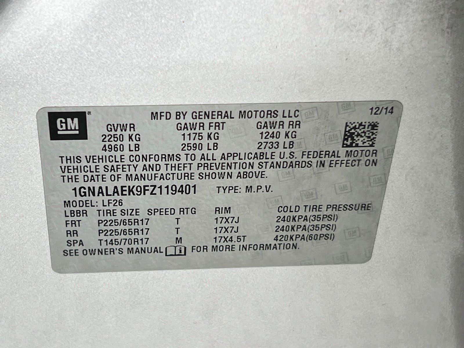 Used 2015 Chevrolet Equinox LS FWD image 27