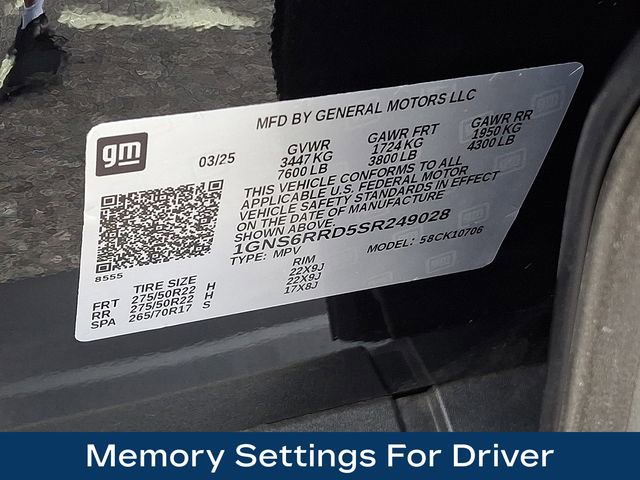 Used 2025 Chevrolet Tahoe RST w/ Comfort Package image 32