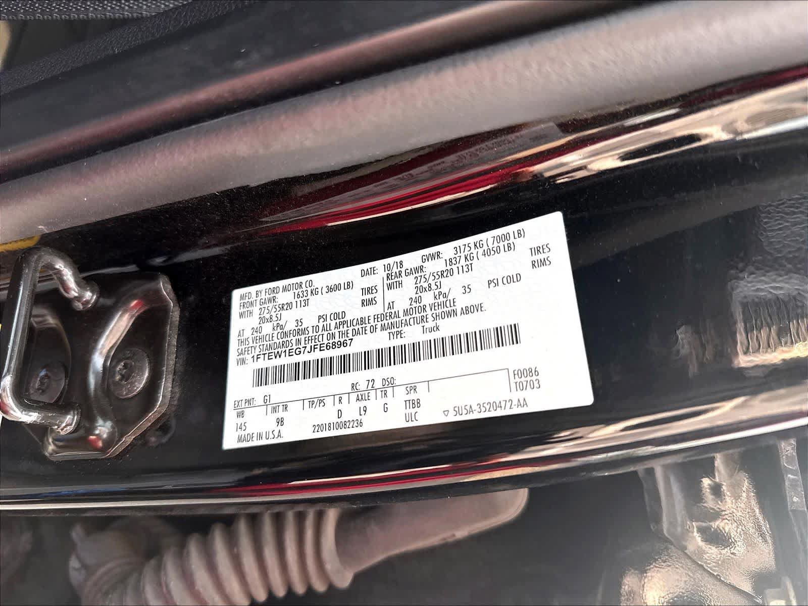 Used 2018 Ford F150 Platinum w/ Equipment Group 701A Luxury AWD/4WD image 18