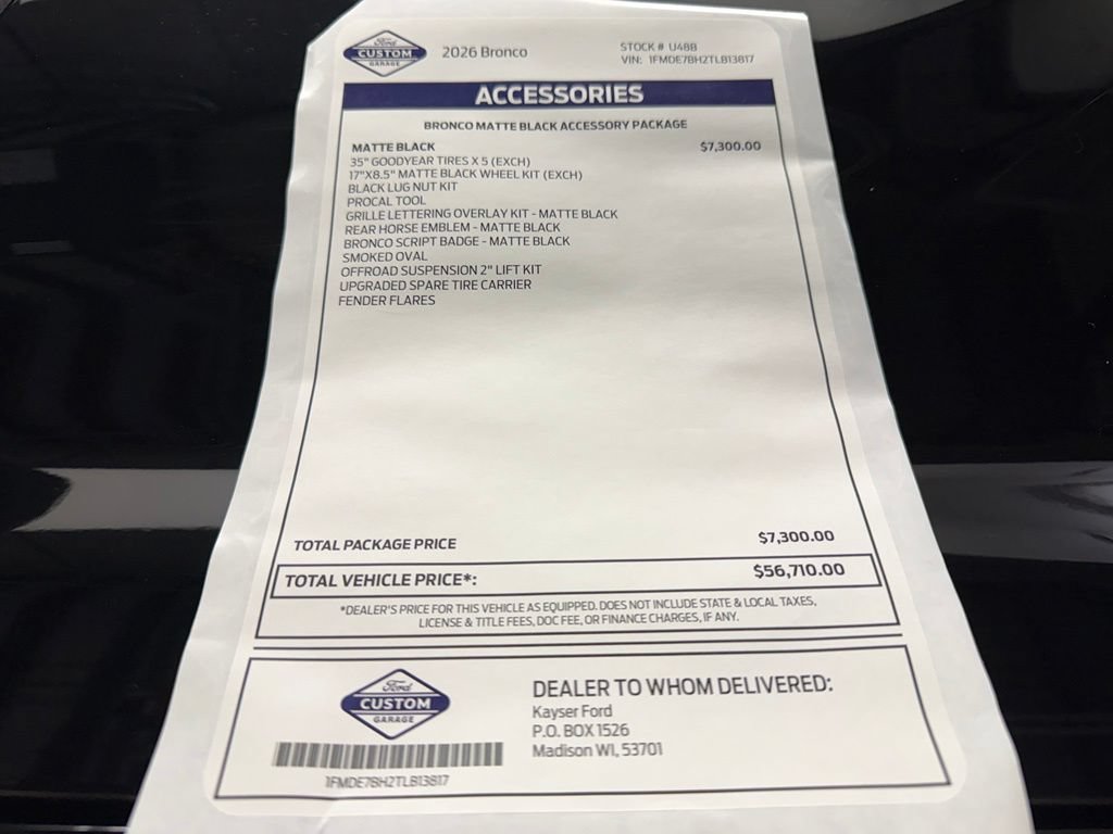 New 2026 Ford Bronco Big Bend AWD/4WD image 41