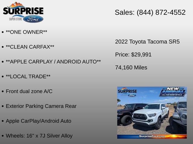 Used 2022 Toyota Tacoma SR5 RWD image 6