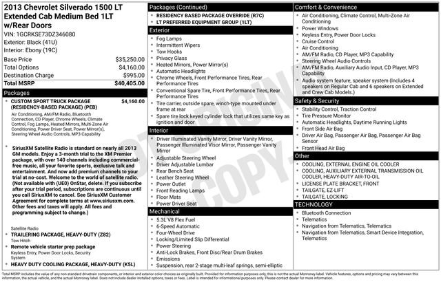 Used 2013 Chevrolet Silverado 1500 LT AWD/4WD image 35
