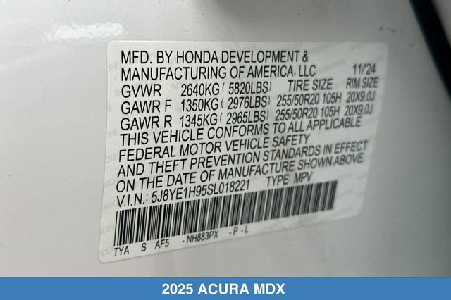 Used 2025 Acura MDX A-Spec AWD/4WD image 33